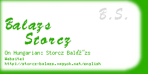 balazs storcz business card